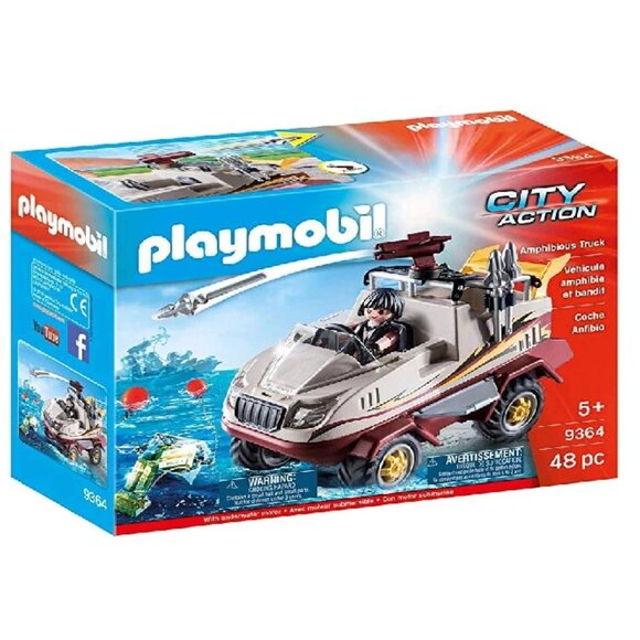 Playmobil City Action Tactical Unit Police Amphibious Truck #9364 New in Box - Picture 1 of 16